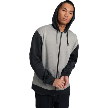 Pánská mikina mikina Burton Oak Zip - Gray Heather/True Black M