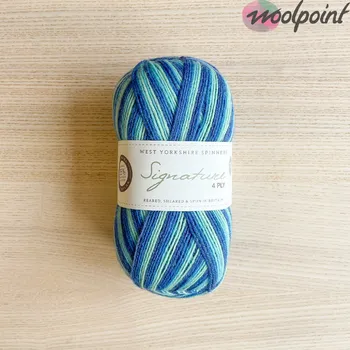 Příze West Yorkshire Spinners Signature 4 Ply - Cocktail Range Barva: Blue Lagoon