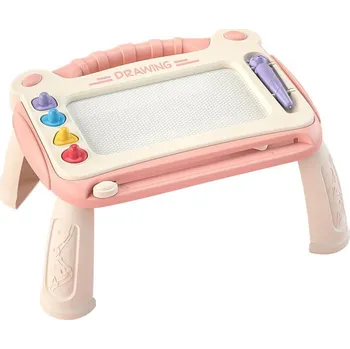 omalovánky Dětská tabule na kreslení stolek růžový CAB Toys