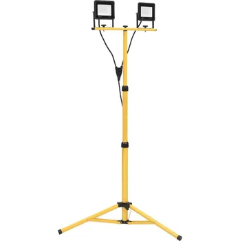 LED reflektor se stojanem 2 x 20 W teplé bílé světlo Černý149654