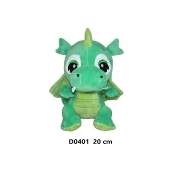 plyšák Smok jasny zielony 20cm