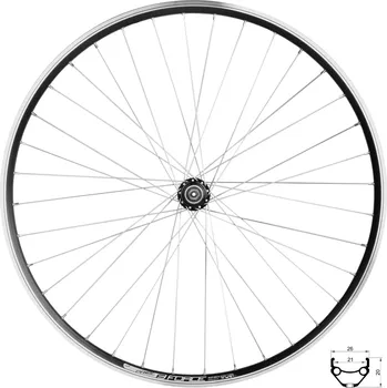 Zapletené kolo kolo zadní FORCE PRIME 622x21,náb. F80403 RÚ,36d