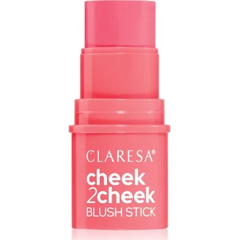 Přípravek na tvář Claresa Cheek 2 Cheek krémová tvářenka v tyčince odstín 02 Neon Coral 6 g
