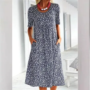 Dámské šaty Sportovní šaty na léto BR165 Barva: Tmavě Modrá, Velikost: L