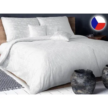 Povlečení Damaškové povlečení EXCELLENT 2x 70x90, 240x220 BESTAR Ornament trendy bílý