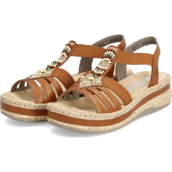 Dámské sandále Dámské sandály V0921-24 Rieker hnědá Barva: braun, Velikost: 37