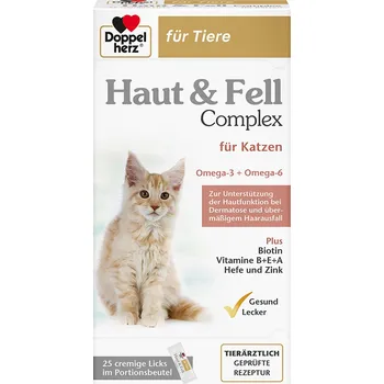 50ks-50×10g Doppelherz komplex kůže a srst doplňkové krmivo pro kočky