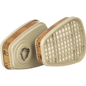 Plynová maska 3M 6051 - Filtr náhradní A1 pro polomasky řady 6000 a 7500 (balení 2 kusy)