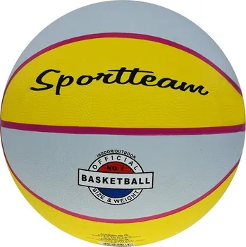 Basketbalový míč Basketbalový míč SPORTTEAM® žluto-šedý