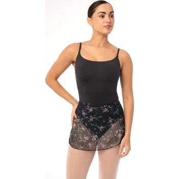 Dívčí sukně Intermezzo,Baletní sukýnka – květinová kolekce 7012, černá 140-152