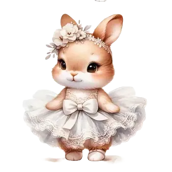 Velikonoční dekorace Nažehlovací obrázek - zajíček v bílém IV (18,0 x 22,0 cm)