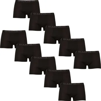 Boxerky 10PACK pánské boxerky Gianvaglia černé (023) XL Možnost vrácení zboží ZDARMA do 120 dnů!