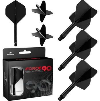 Šipka Mission Force 90 černé, standardní No2 letky a střední násadky
