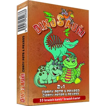 Pexeso MP karty Černý Petr Dinosauři