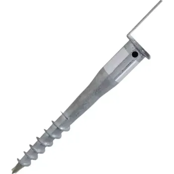 Zemní vrut s patkou L - 885/121mm, Zn.