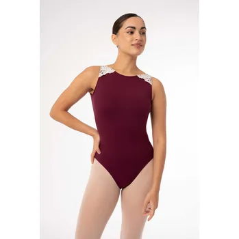 Body Intermezzo,Krajková kolekce 31707, vínová XXL