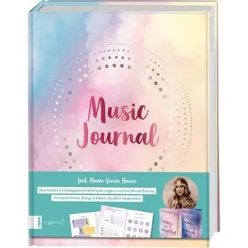 Music Journal feat. Maren Vivien Haase. Das kreative Eintragbuch für Erinnerungen an Musik-Events, Interpret:innen, Songs & Albe - Haase, Maren Vivien