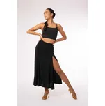 Intermezzo,Delší sukně s rozparkem 7016, černá M