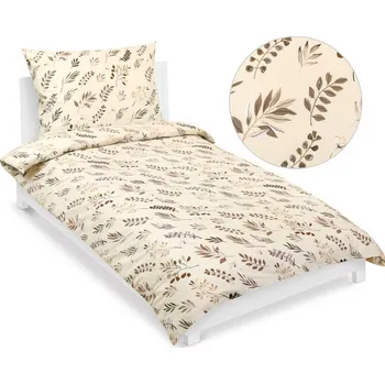 Povlečení Bellatex Povlečení bavlněné s hotelovou kapsou Hnědá,Béžová