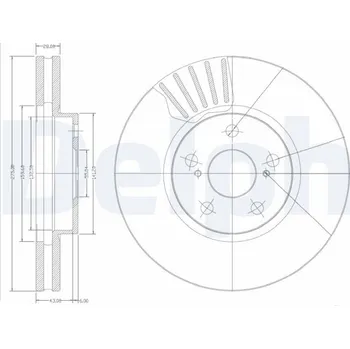 Brzdový kotouč Brzdový kotouč DELPHI BG3189