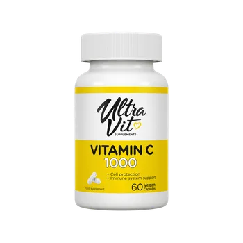 Fitness strava VPLAB nutrition VPLab Vitamin C 1000 + sušený extrakt ze šípků, 60 veganských kapslí Varianta: 60 veganských kapslí