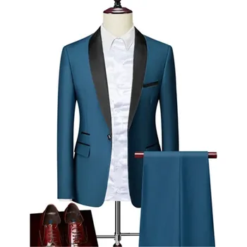 Kvalitní pánský oblek MC136 Velikost: L, Barva (Varianta): 2v1 set hu lan