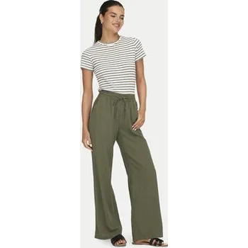 Dámské kalhoty JDY Kalhoty z materiálu Say 15318361 Zelená Loose Fit L_32