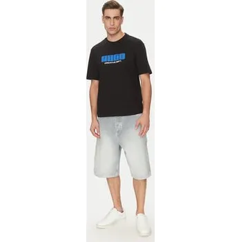 HUGO T-Shirt Newromi 50542934 Bílá Regular Fit L