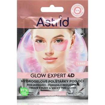 Péče o oční okolí Astrid Glow Expert oční maska proti vráskám, váčkům a tmavým kruhům 2 ks