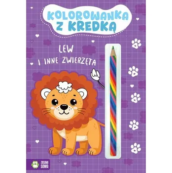 První čtění Kolorowanka z kredką. Lew i inne zwierzęta - praca zbiorowa