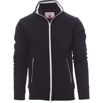 Pánská mikina Payperwear Pánská mikina Sydney se žebrovaným a kontrastním lemem Barva: modrá námořní - bílá, Velikost: S