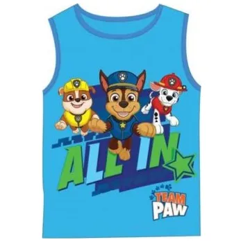 Chlapecké tílko Setino - Chlapecké bavlněné tílko / nátělník Tlapková patrola - Paw patrol - tyrkysová 98