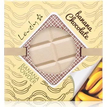 Pudr Lovely Banana Chocolate kompaktní pudr pro sjednocení barevného tónu pleti 9 g