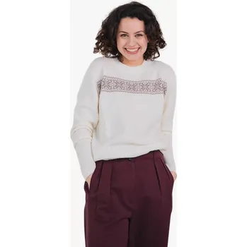 Dámský svetr Dámský vlněný pulovr CS Merino Smetanová XL