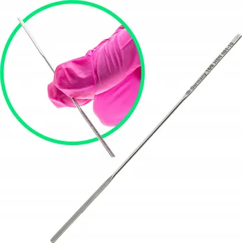 Mikro špachtle oboustranná 100 mm flexibilní špachtle 2x30 mm nerezová ocel