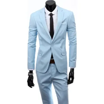 Společenský pánský oblek MC118 Velikost: S, Barva (Varianta): 2v1 set sky blue