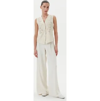 Pánská vesta TWINSET Vesta 251TP2161 Béžová Slim Fit 42