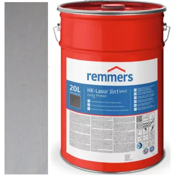 Lak na dřevo Remmers HK-LASUR [PLUS] GREY PROTECT 20L 5441 (RC-970) Stříbřitě šedá - Silbergrau + dárek k objednávce nad 1000Kč