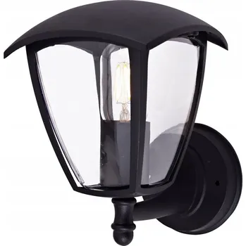 Stojací lampa Nástěnná lampa lucerna černá hliníková E27