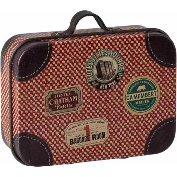 plyšák Plechový kufřík pro myšky Maileg Travel Red