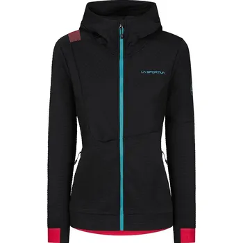 Dámská móda mikina La Sportiva Mood Hoody Zip - Black/Hibiscus L