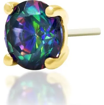 Piercing Junipurr jewelry Junipurr jewelry Bezzávitová koncovka piercingu ze 14 kt zlata 585/1000 Mystic Prong Barva produktu: Žluté zlato