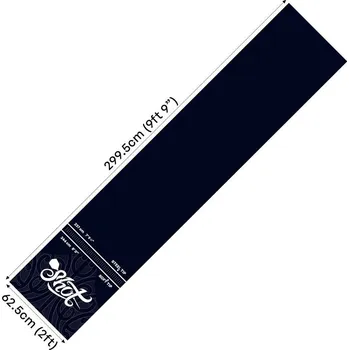 Příslušenství pro šipky Pryžový koberec před terč Shot Rubber Dart Mat 300×62cm černý