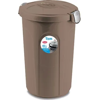 box na krmivo Box na granule pro psy a kočky STEFANPLAST TOM 46l, šedohnědý