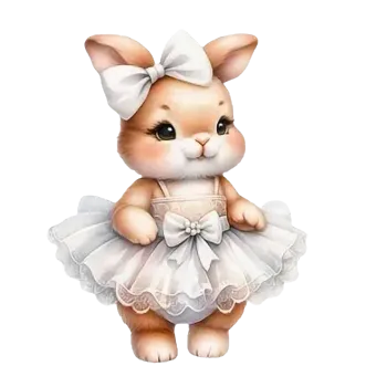 Velikonoční dekorace Nažehlovací obrázek - zajíček v bílém III (18,0 x 22,0 cm)