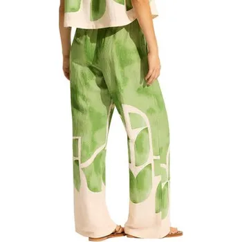 Dámské kalhoty Seafolly Kalhoty z materiálu 55456-PA Béžová 40