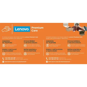 Software Lenovo rozšíření záruky Lenovo CONS Entry NTB PREMIUM CARE 2r on-site NBD (z 2r carry-in) 5WS0T73726