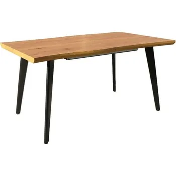 Jídelní stůl Stůl Fresno 120 - Signal Dub / Černá 120x76 cm