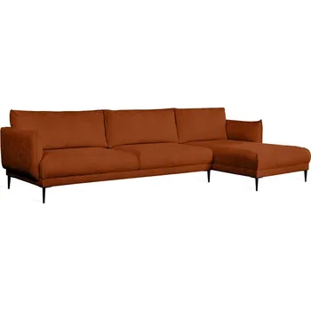 Sedací souprava Pravá rohová pohovka Fenix (verze 322) - Quarto enjoy me 12, černá matná 322x87 cm