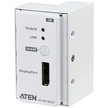 Audio ATEN Vysílač VE1901AEUT-AT-G DisplayPort HDBaseT-Lite s EU Wall Plate / PoH VE1901AEUT-AT-G